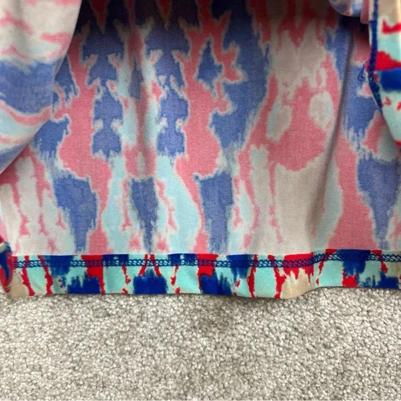 Jones New York Dress Womens Small Red Blue Cap Sleeve Stretch Knee Length- 2787* - Picture 7 of 11